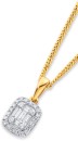 9ct-Diamond-Cluster-Pendant Sale