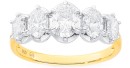14ct-5-Stone-Lab-Grown-Diamond-Ring Sale