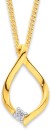 9ct-Diamond-Teardrop-Pendant Sale