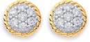 9ct-Diamond-Round-Patterned-Studs Sale