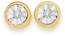 9ct-Diamond-Bezel-Stud-Earrings Sale