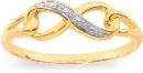 9ct-Diamond-Infinity-Loop-Ring Sale