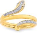 9ct-Diamond-Snake-Ring Sale