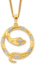 9ct-Diamond-Snake-Circle-Pendant Sale