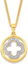 9ct-Clover-Circle-Pendant Sale