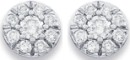9ct-Diamond-Round-Cluster-Studs Sale