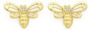 9ct-Diamond-Bee-Stud-Earrings Sale