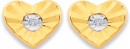 9ct-Diamond-Heart-Studs Sale
