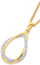 9ct-Diamond-Double-Teardrop-Pendant Sale