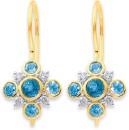 9ct-London-Blue-Topaz-and-Diamond-Rubover-Earrings Sale