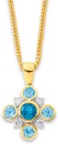 9ct-London-Blue-Topaz-and-Diamond-Rubover-Pendant Sale