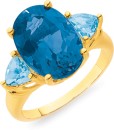 9ct-London-Blue-Topaz-Ring-with-Blue-Topaz-Trill Sale