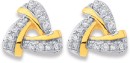 9ct-Triangle-Diamond-Earrings Sale