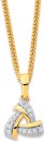 9ct-Triangle-Diamond-Set-Pendant Sale