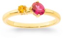 Eliza-9ct-Rhodolite-Garnet-Citrine-Ring Sale