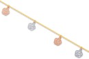 9ct-19cm-Tri-Tone-Rose-Bracelet Sale