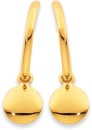 9ct-Hanging-Disc-Hoops Sale