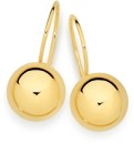 9ct-8mm-Euroball-Earrings Sale