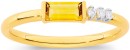 9ct-Citrine-Diamond-Band Sale