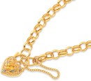 9ct-19cm-Bracelet-with-Citrine-Padlock Sale