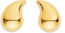 9ct-Curved-Puff-Teardrop-Stud-Earrings Sale