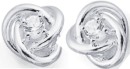 Sterling-Silver-Cubic-Zirconia-Trinity-Knot-Studs Sale