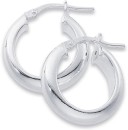 Sterling-Silver-12mm-Half-Round-Tube-Hoop-Earrings Sale