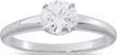 Sterling-Silver-Round-Cubic-Zirconia-Solitaire-Ring Sale