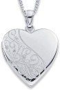 Sterling-Silver-20mm-Half-Engraved-With-Diamond-Heart-Locket Sale