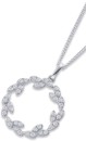 Sterling-Silver-Cubic-Zirconia-Wreath-Pendant Sale