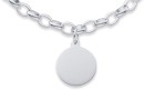 Sterling-Silver-19cm-Oval-Belcher-Bracelet-with-Disc Sale
