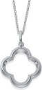 Sterling-Silver-Open-Clover-Necklace Sale