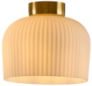 Brilliant-Piazza-20cm-Brass-and-Matte-Ribbed-Glass-Batten-Fix-Light-Shade Sale
