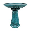 Northcote-Pottery-Primo-Miami-60cm-x-52cm-x-52cm-Bird-Bath-in-Forest-Green Sale