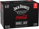 Jack-Daniels-Double-Jack-Coca-Cola-7-6-x-330ml-Cans Sale