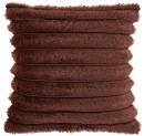 Astin-Sinclair-45cm-x-45cm-Chocolate-Brown-Faux-Fur-Rib-Cushion Sale