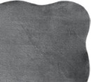 Washable-Scalloped-Rug-Charcoal Sale