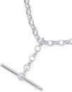 Sterling-Silver-45cm-Oval-Belcher-Chain-with-T-Bar-Fob Sale