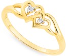 9ct-Diamond-Heart-Swirl-Ring Sale
