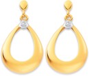 9ct-Diamond-Pear-Drop-Stud-Earrings Sale