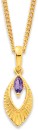 9ct-Amethyst-Sunray-Drop-Pendant Sale
