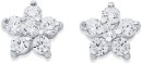 Sterling-Silver-Cubic-Zirconia-Flower-Studs Sale