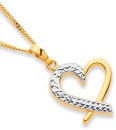 9ct-Two-Tone-Heart-Pendant Sale