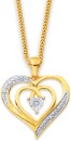 9ct-Diamond-Heart-Pendant Sale
