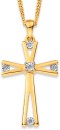9ct-Diamond-Cross-Pendant Sale