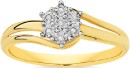 9ct-Diamond-Flower-Dress-Ring Sale