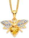 9ct-Citrine-Bee-Pendant Sale