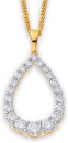 10ct-Element-Lab-Diamond-Pear-Pendant Sale