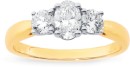 14ct-Element-Lab-Diamond-3-Stone-Ring Sale