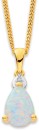 9ct-Created-Opal-Diamond-Pendant Sale